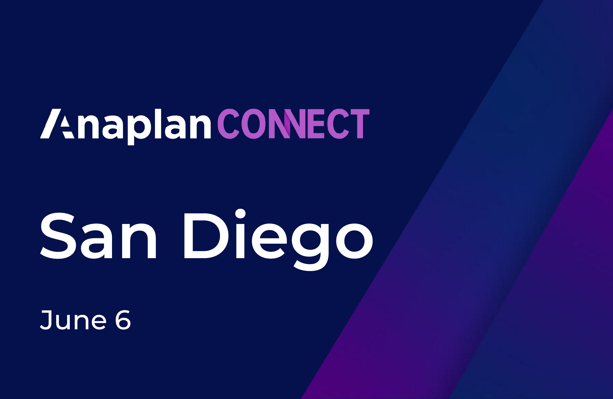 Anaplan Connect: San Diego - Spaulding Ridge